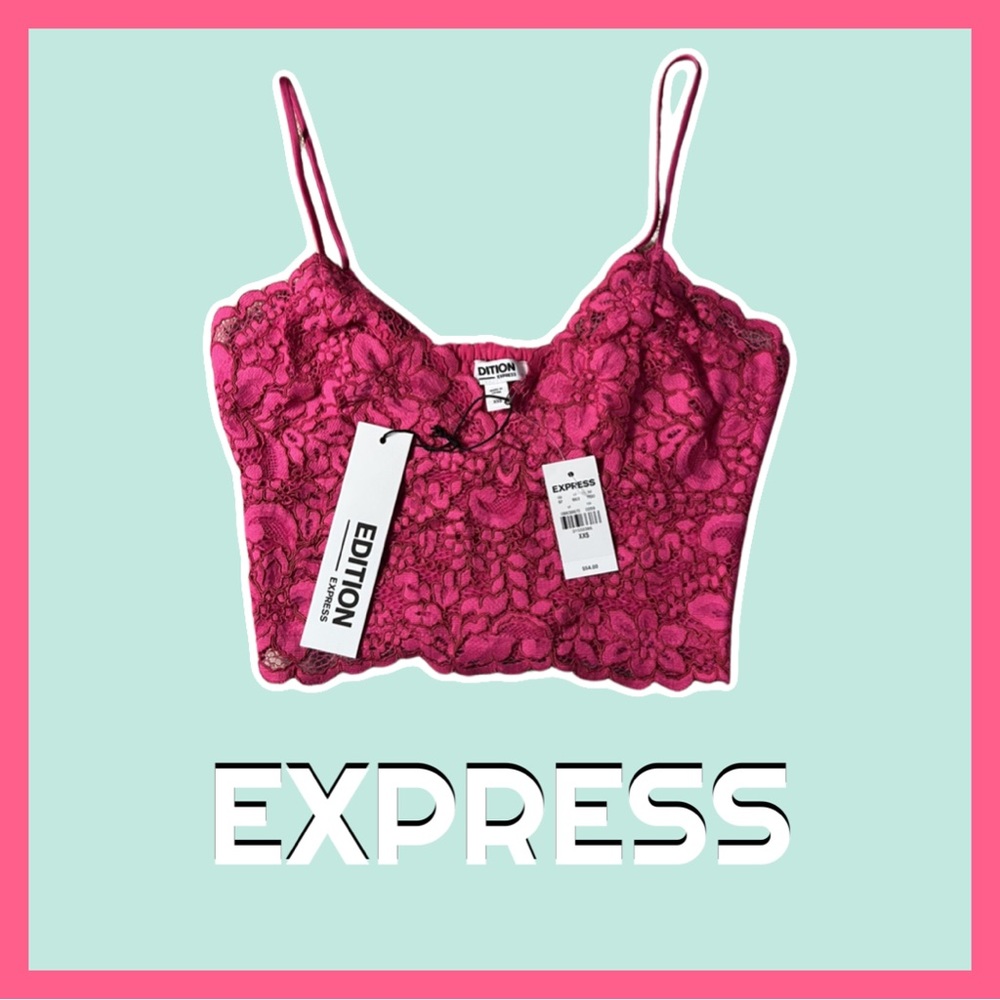 EXPRESS Laced Crop Top
